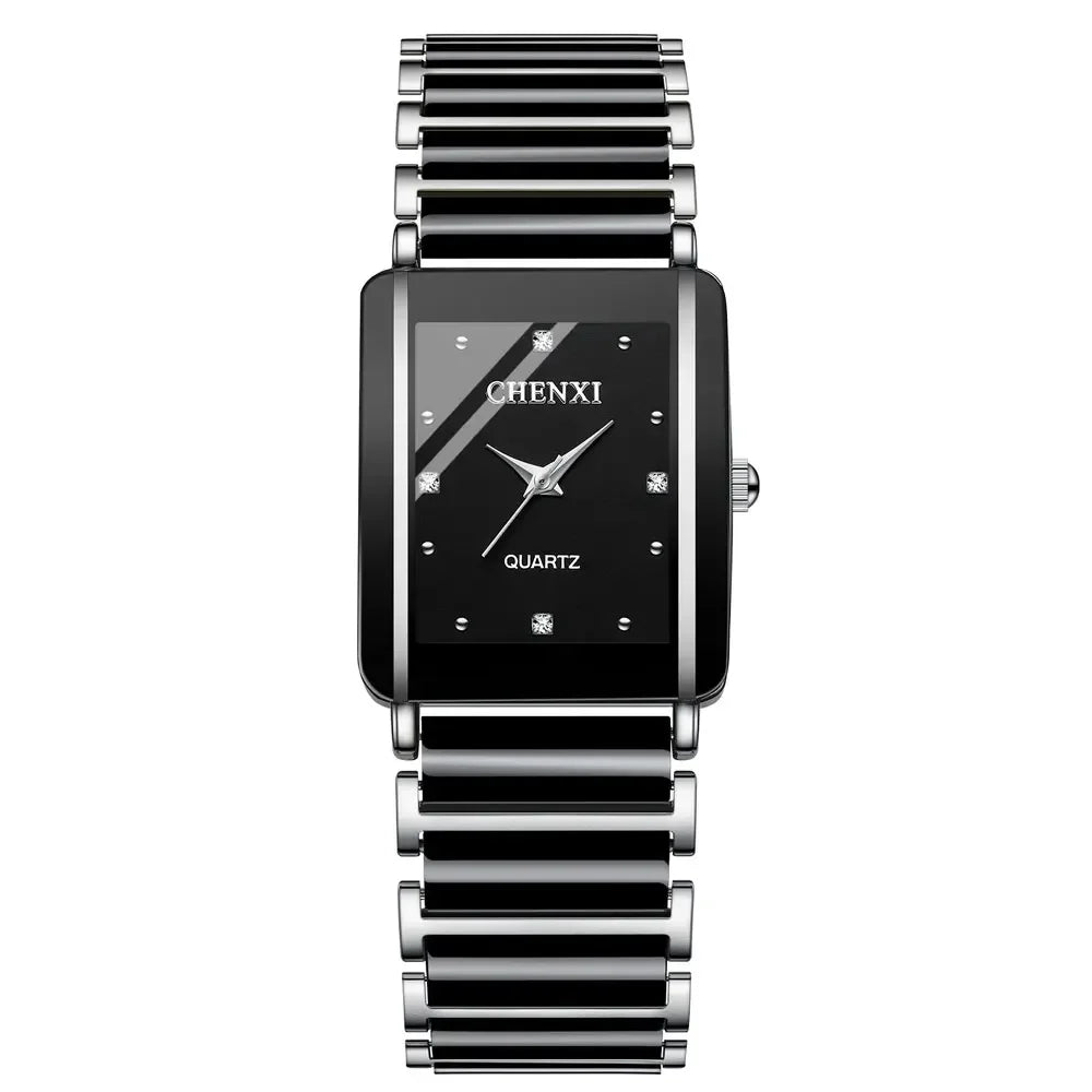 Couple Watch Waterproof Top Brand Luxury Watch for Women Men With Ceramics And Metal Strap Relojes Para Mujer
