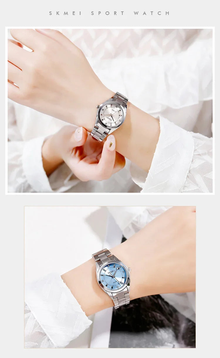 SKMEI1620  For Women Thin Lady Hour Ladies reloj mujer Fashion Simple Quartz Women Watch Movement Luxury Quartz Watches