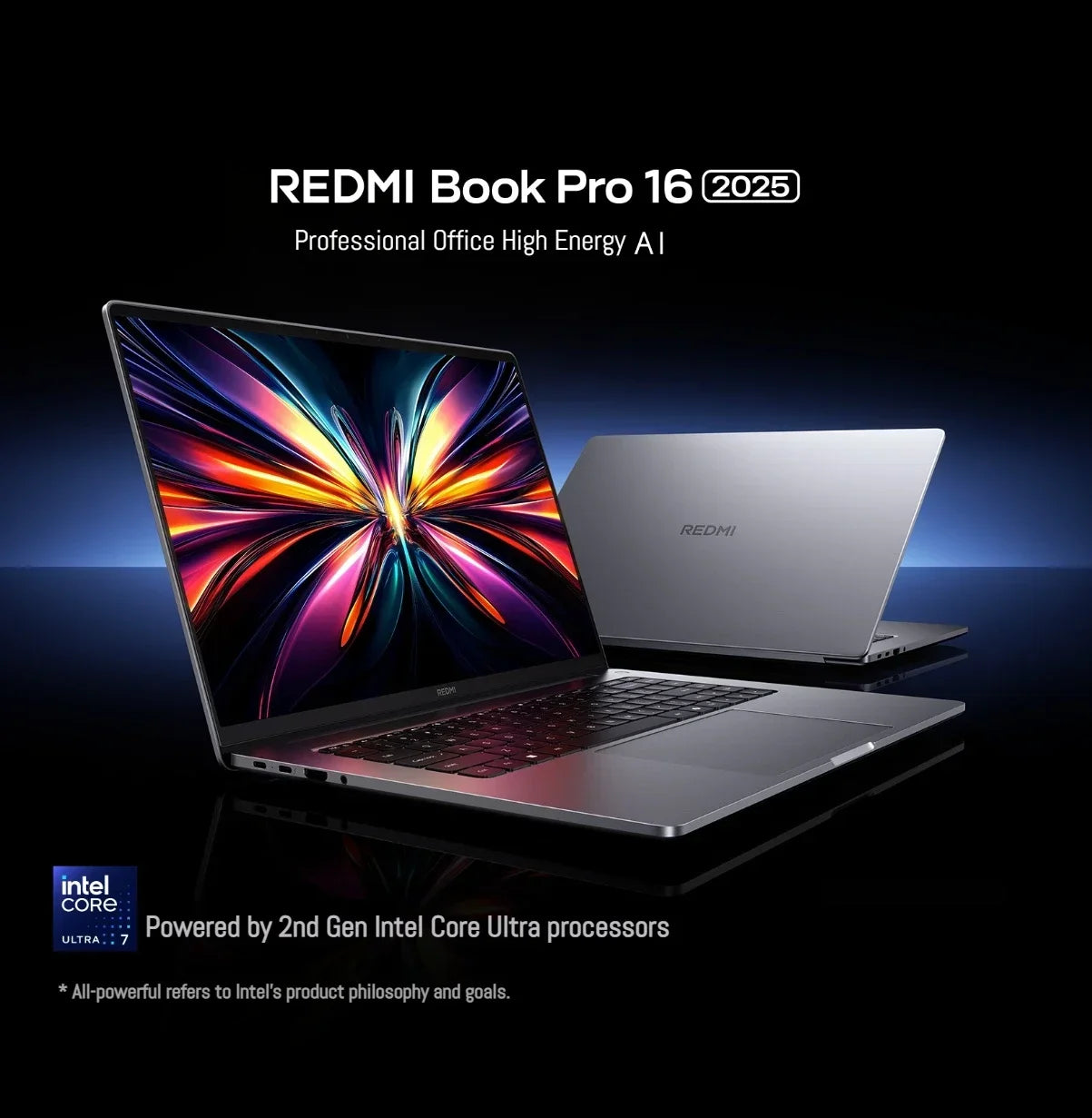 Xiaomi REDMI Book Pro 16 Laptop 2025 Ultra 7 255H/Ultra 5225H Intel Arc Graphics 32GB LPDDR5X 1T SSD 16-inch 3.1K 165Hz Screen