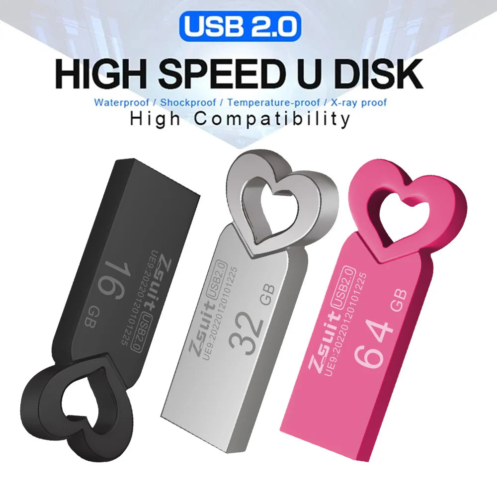 Metal Usb Flash Drive 32gb Usb Memory Stick 128gb Waterproof Pen Drive 4GB U Disk Key Usb 16GB Portable Flash USB Free Logo Gift