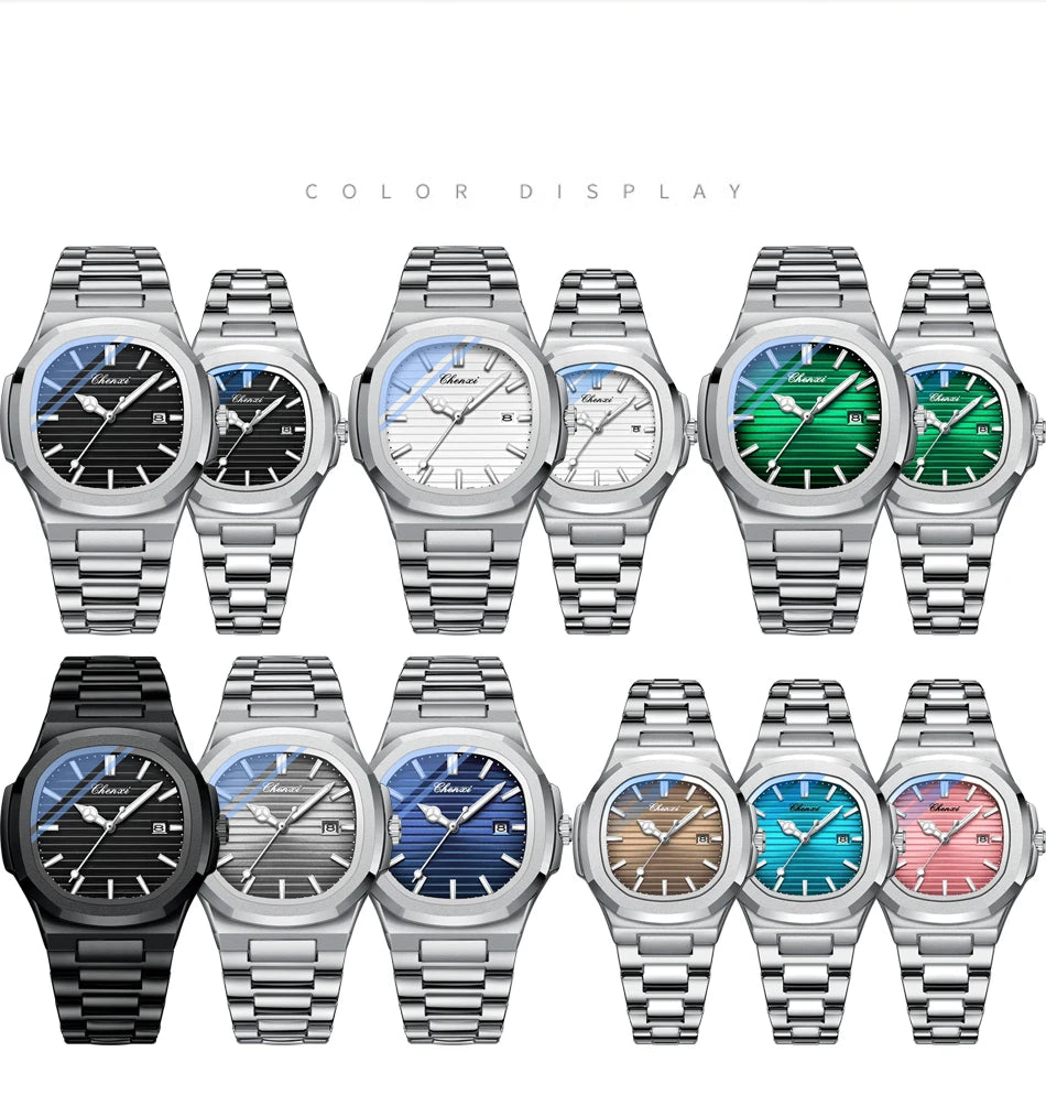 CHENXI 8222 Women Fashion Luxury Quartz Wristwatches Ladies Clock 2025 New Product Man And Women Watch Clock