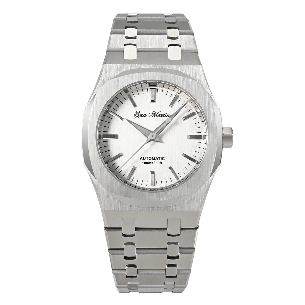 San Martin 38.5mm Miyota 9015 Men Luxury Watch Classic Business Dress Automatic Mechanical Watches Sapphire 10Bar reloj
