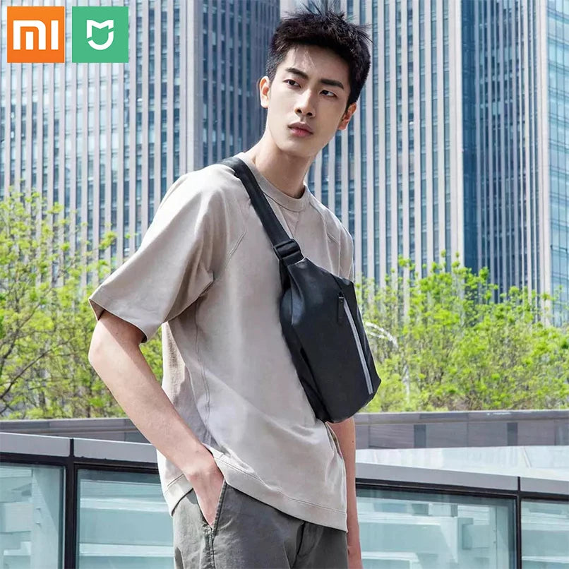 Xiaomi Mijia Backpack Sling Bag Leisure Chest Pack Small Size Shoulder Type Unisex Rucksack Crossbody Bag  2.25L Polyester