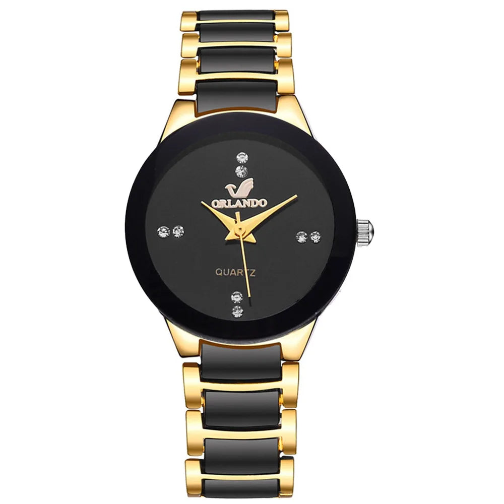 Couple Watches Women Luxury Famous Brand Lover's Watch For Men Casual Stainless Steel Watches Ladies Wristwatch Relogio Feminino