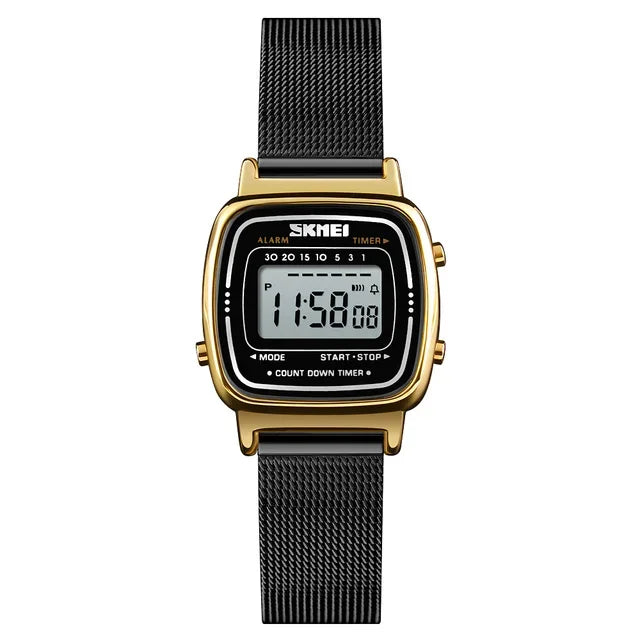 SKMEI 1901 Luxury Small Dial Digital Women Watch Ladies Calendar Waterproof Lady Sports Wristwatches Girl Clock 1252 Reloj Mujer