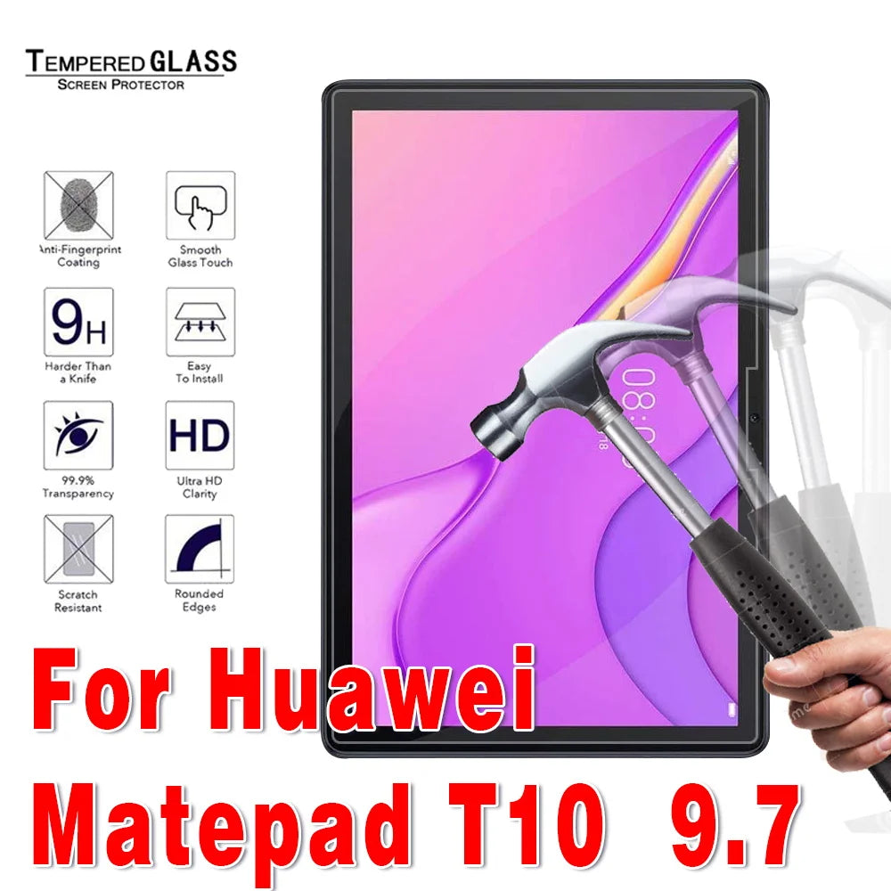 Tempered Glass for Huawei MatePad T8 8.0" T10 T10S 10.1'' MatePad Pro 10.8 10.8" MatePad 10.4 10.4" Tablet Screen Protector