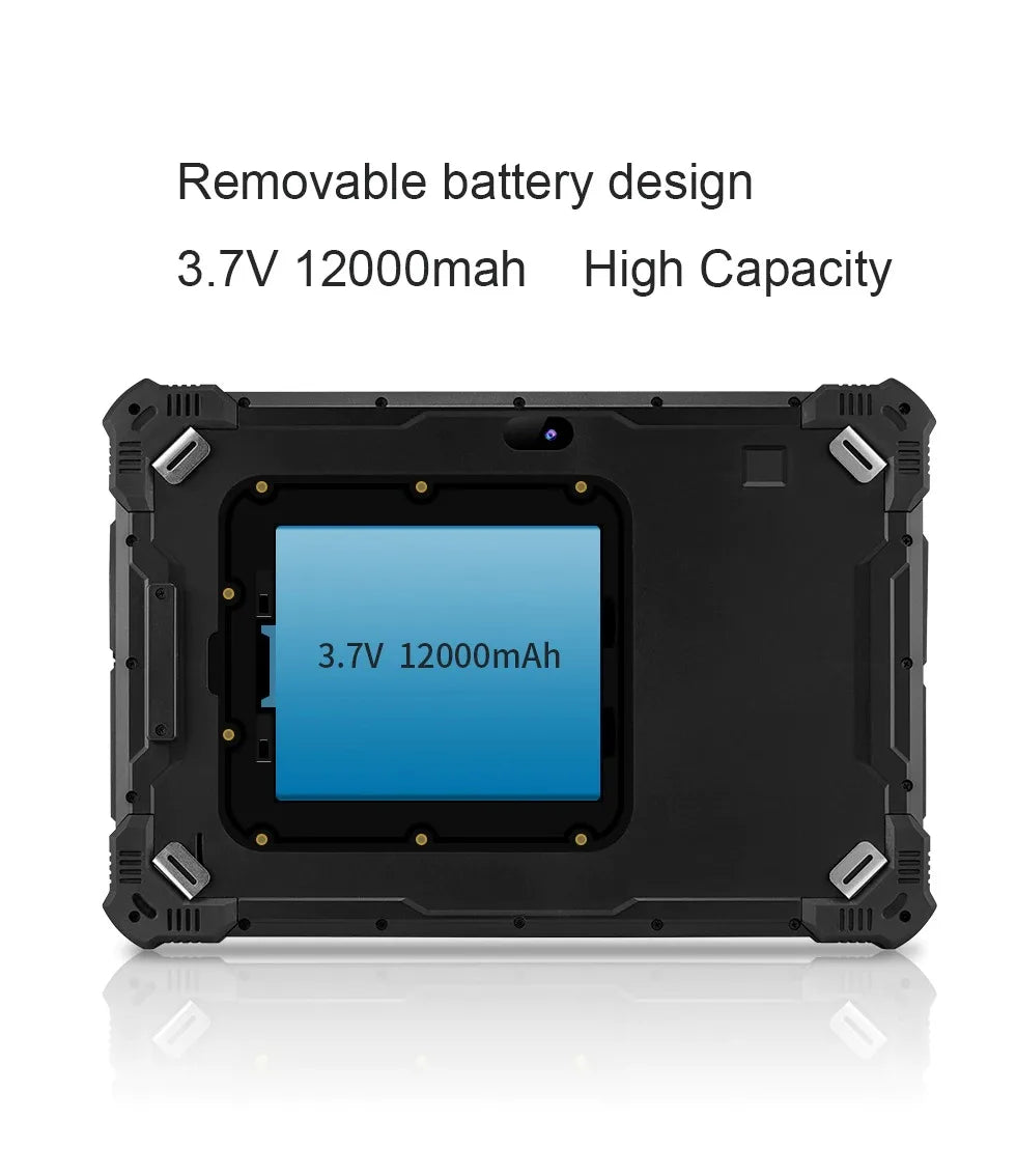 Pipo X4 10.1" Ip67 Waterproof Rugged Tablet For Industrial 12+256gb Windows 10 Pro Intel N100 With Finger Print And 2d Scanner