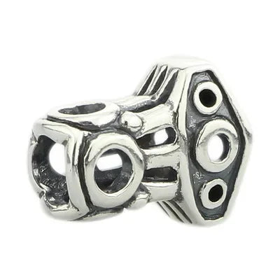 Real 925 Sterling Silver Beads Butterfly Skull Owl Conch Fish Charm Spacer Fit European Troll 3.0mm Bracelet Jewelry Original