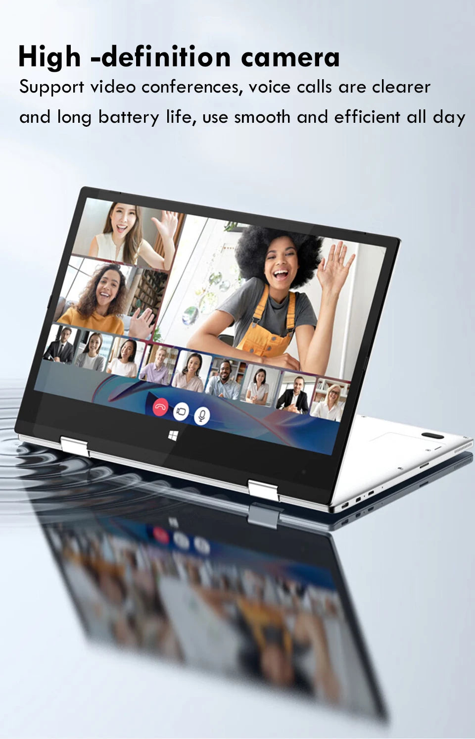 2 in 1 mini Laptop Computer Portable Touch Screen 11.6" Intel i7-8500Y 8GB 1TB Windows 11 Pro Office Learning Tablet PC Notebook