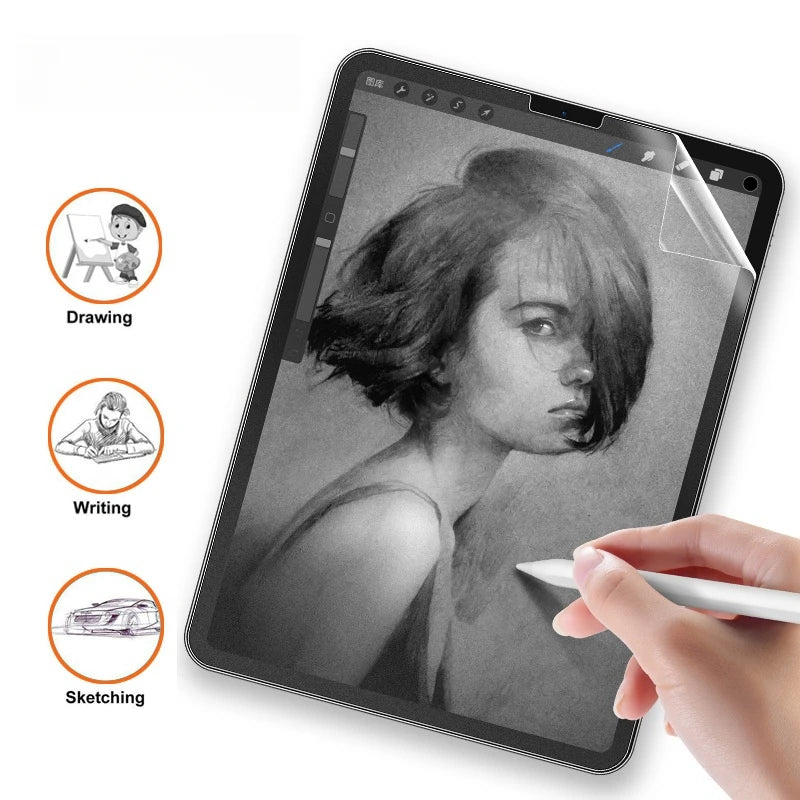 Like Paper PET Matte Write Painting Film Screen Protector For iPad Pro 11 10.9 10.2 Air 5 4 10.5 Mini 3 4 5 6 9.7 2022 10th 4th