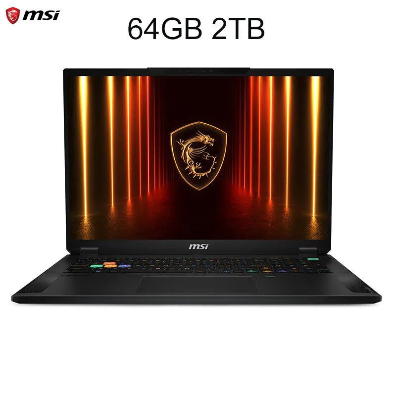 2025 MSI Raider A18 HX Gaming Laptop 18 Inch Mini LED 4K 120Hz UHD+ Screen Netbook AMD R9-9955HX3D 64GB 2TB RTX5080 Notebook PC
