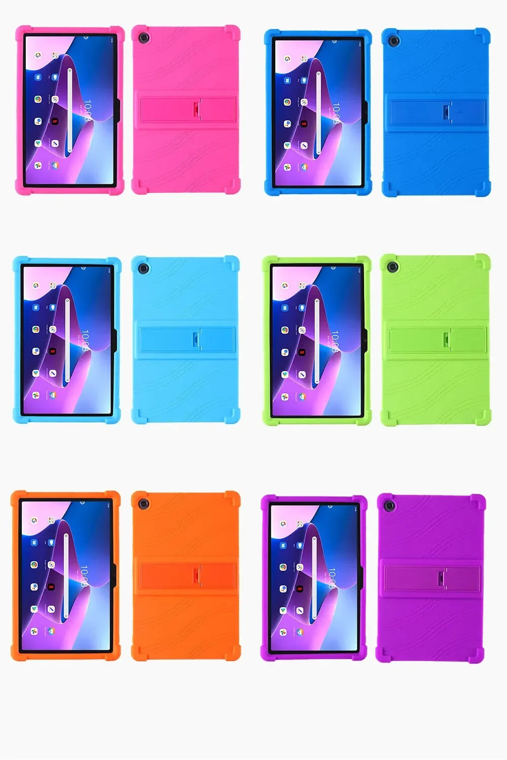 Case For Lenovo Tab 10.1inch TB311FU/ZAEH0063JP  Tablet Safe Shockproof Silicone Stand Cover