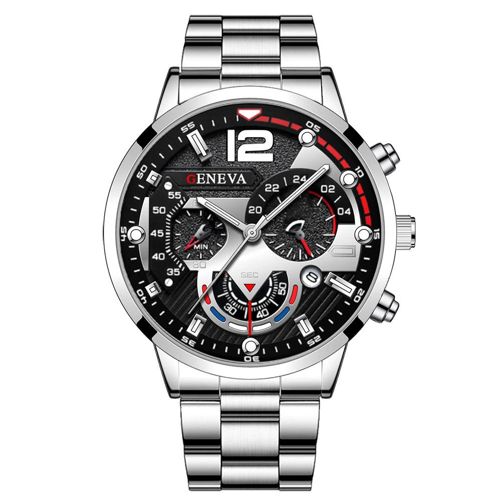 Men Business Watches Fashion Steel Band Male's Quartz Watch Relogio Masculino Reloj Hombre