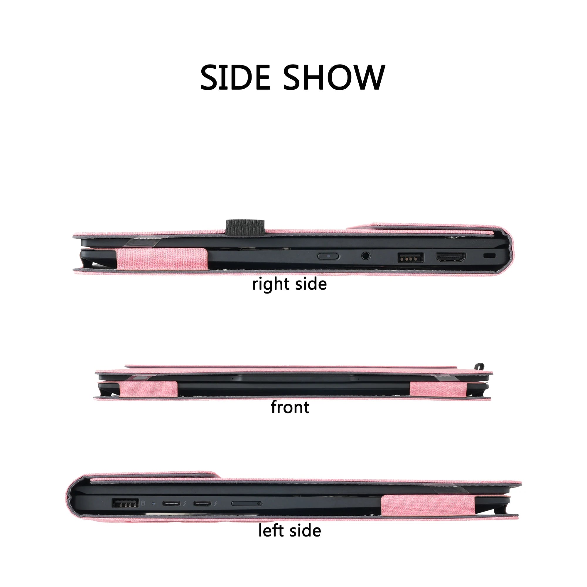 Laptop Case Cover For Lenovo Yoga Slim 7 14AKP10 /14ILL10 / 7i (14'', Gen 10) PU Leather Protective Bag with Foldable Cooling