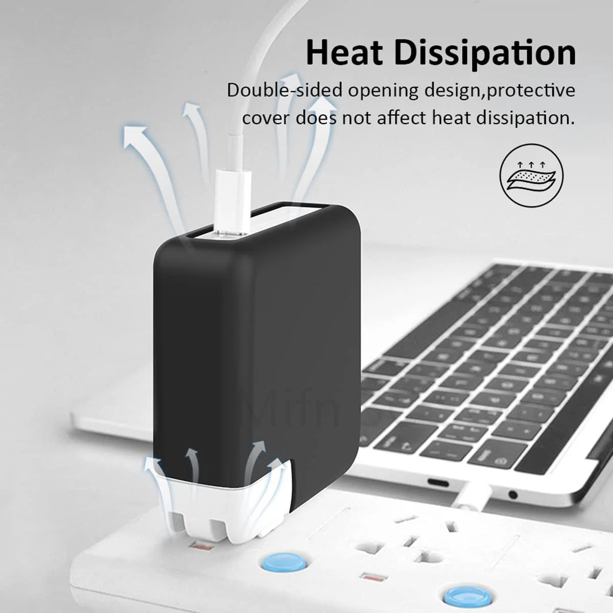 for MacBook Pro 16 inch A2485 2021 140W Charger Soft Silicone Power Adapte Case for MacBook 96 87 85 67 61 60 45 35 30 29W Case