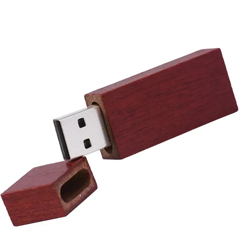 JASTER Free custom logo Photography wooden with box USB 2.0 Flash Drives64GB 32GB 16GB 8GB 4GB Memory stick Business gift U disk