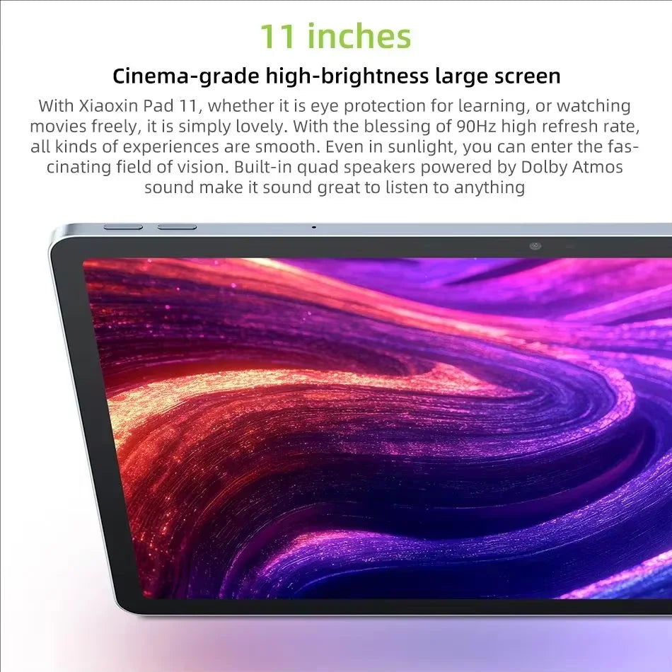 Lenovo Xiaoxin Pad 11 2025 11'' 2.5K Display 6GB 8GB RAM 128GB 256GB ROM MTK Dimensity 6300 7040mAh Battery Andoid Wifi Tablet