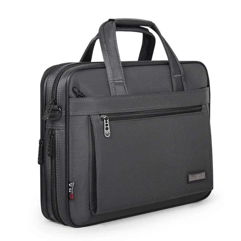 Men's Laptop Briefcase Brand Men Computer Handbags Waterproof Durable Nylon 15.6 Inch Laptops Bags Boys Shoulder Files Books Bag