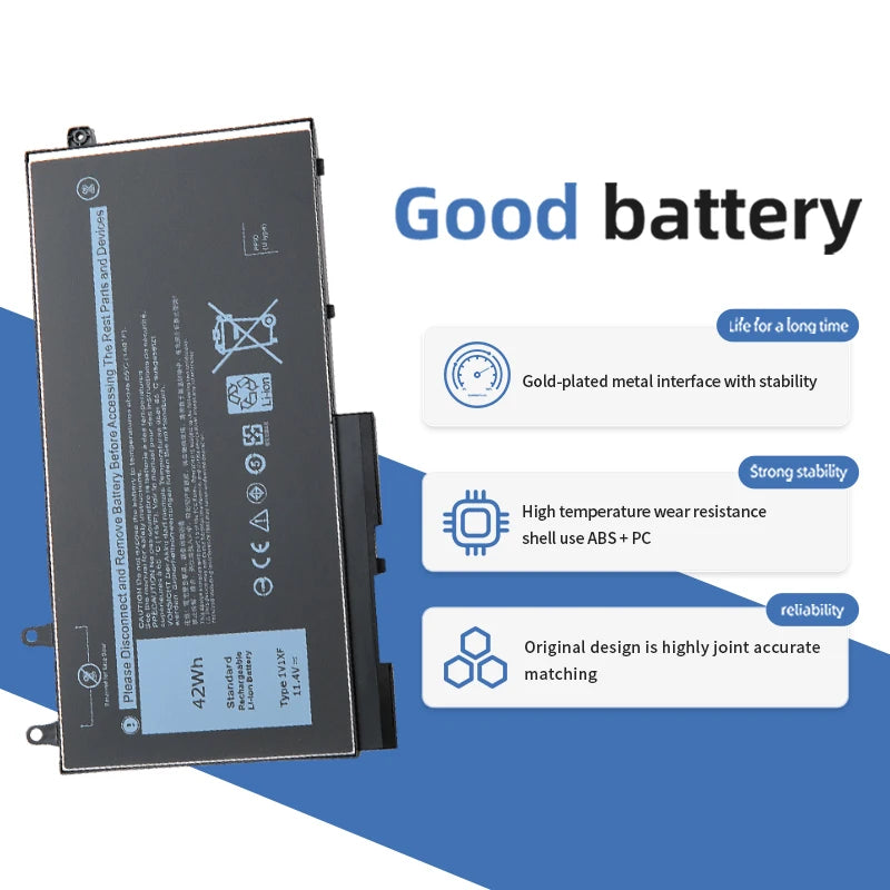 SUOZHAN 1V1XF Laptop Battery for Dell Latitude 5400 5410 5500 Precision 3540 3550 Inspiron 7590 7591 2-in-1 Series 01V1XF R8D7N
