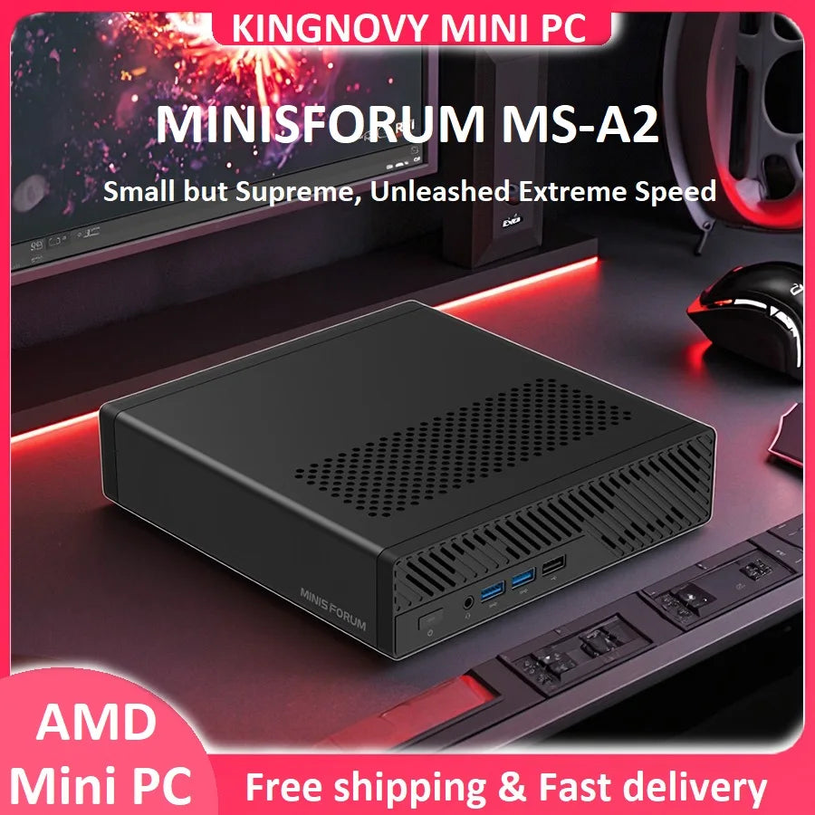 2x10G SFP Mini PC MINISFORUM MS-A2 AMD Ryzen 9 9955HX 7940HX 2.5G LAN 3*NVMe Windows 11 Workstation Mini Gamer Computer WiFi6E