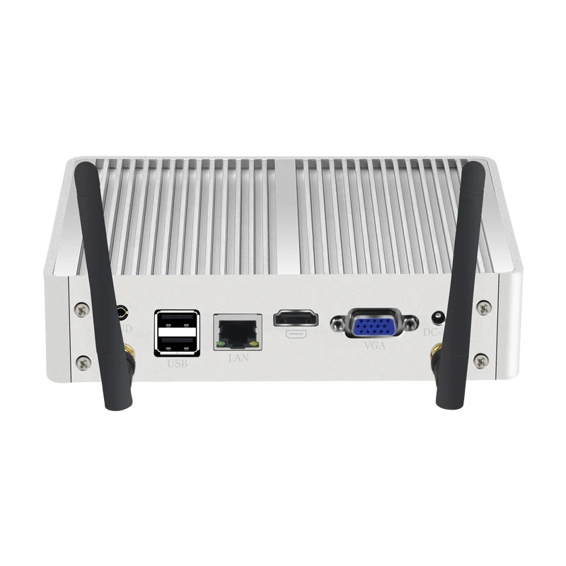 Helorpc Industrial Mini PC with Inter Core i5-5200U Support Windows10 Linux Pfense with 4xUSB3.0 4xUSB2.0 1xHDMI 1xVGA Computer