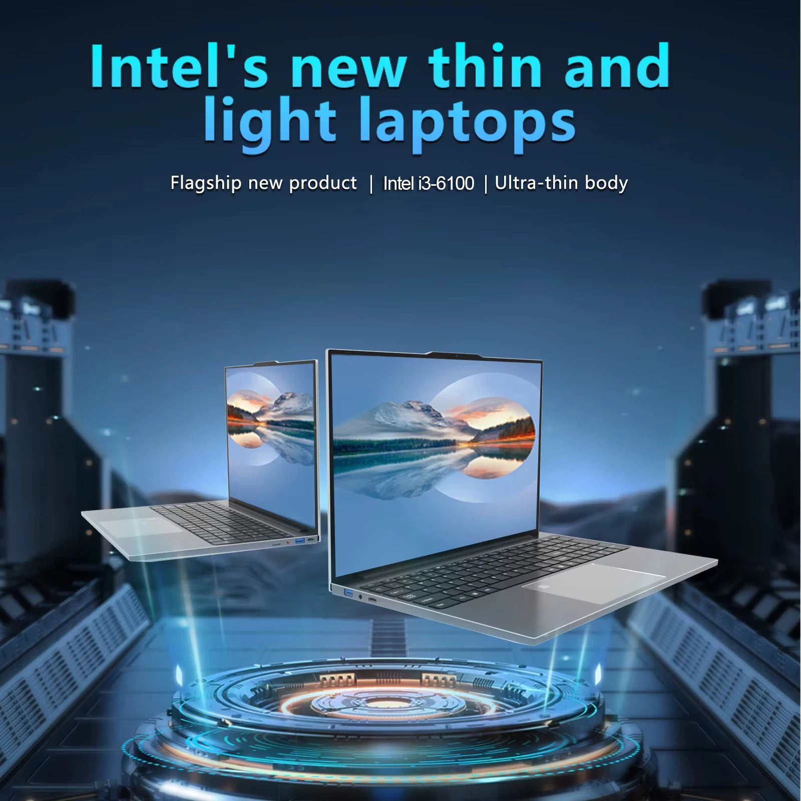 15.6 inch Intel Core i3 6100U Laptop Computer PC Windows 11 Pro 16GB DDR4 Gaming Laptop 512GB 1TB SSD Portable Notebook PC Gamer