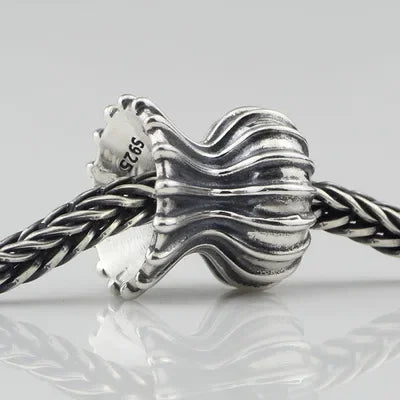 Real 925 Sterling Silver Beads Butterfly Skull Owl Conch Fish Charm Spacer Fit European Troll 3.0mm Bracelet Jewelry Original