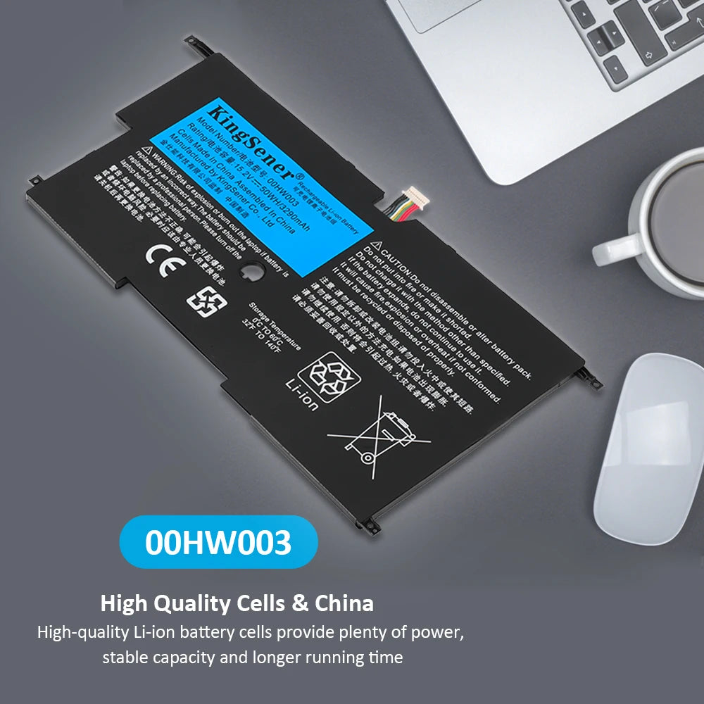 00HW003 00HW002 SB10F46440 SB10F46441 45N1701 Battery for Lenovo ThinkPad X1 Carbon Gen 3 Series Ultrabook 2015 45N1702 45N1703