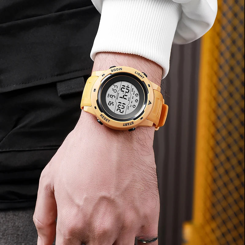 Couple Sports Electronic Watch Multi functional Large Screen Outdoor Watch
