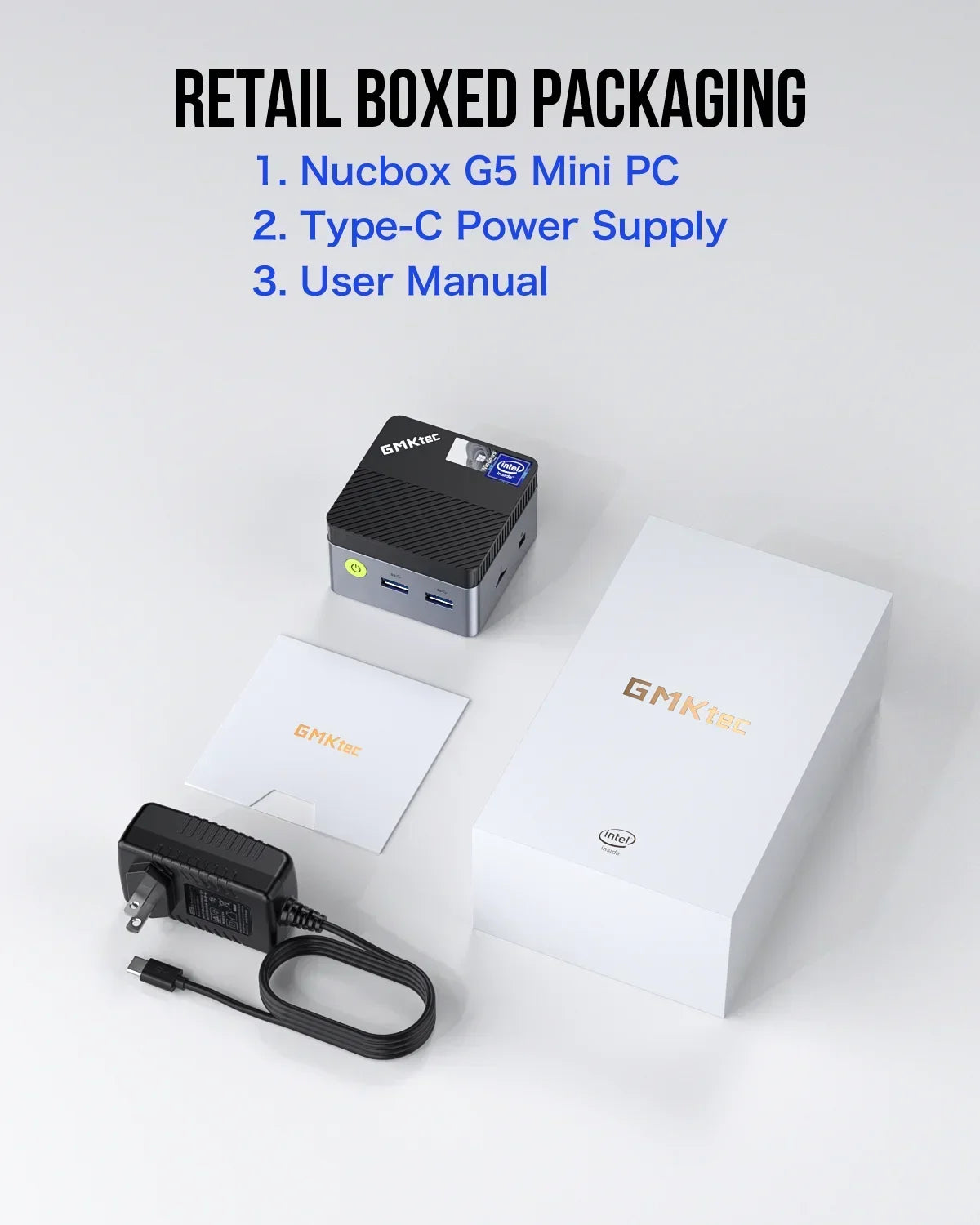 GMKtec G5 mini pc Intel 12th N97 Windows 11 Pro Desktop DDR5 4800MT/s M.2 2242 SATA WiFi5 BT4.2 Protable diy gaming computer
