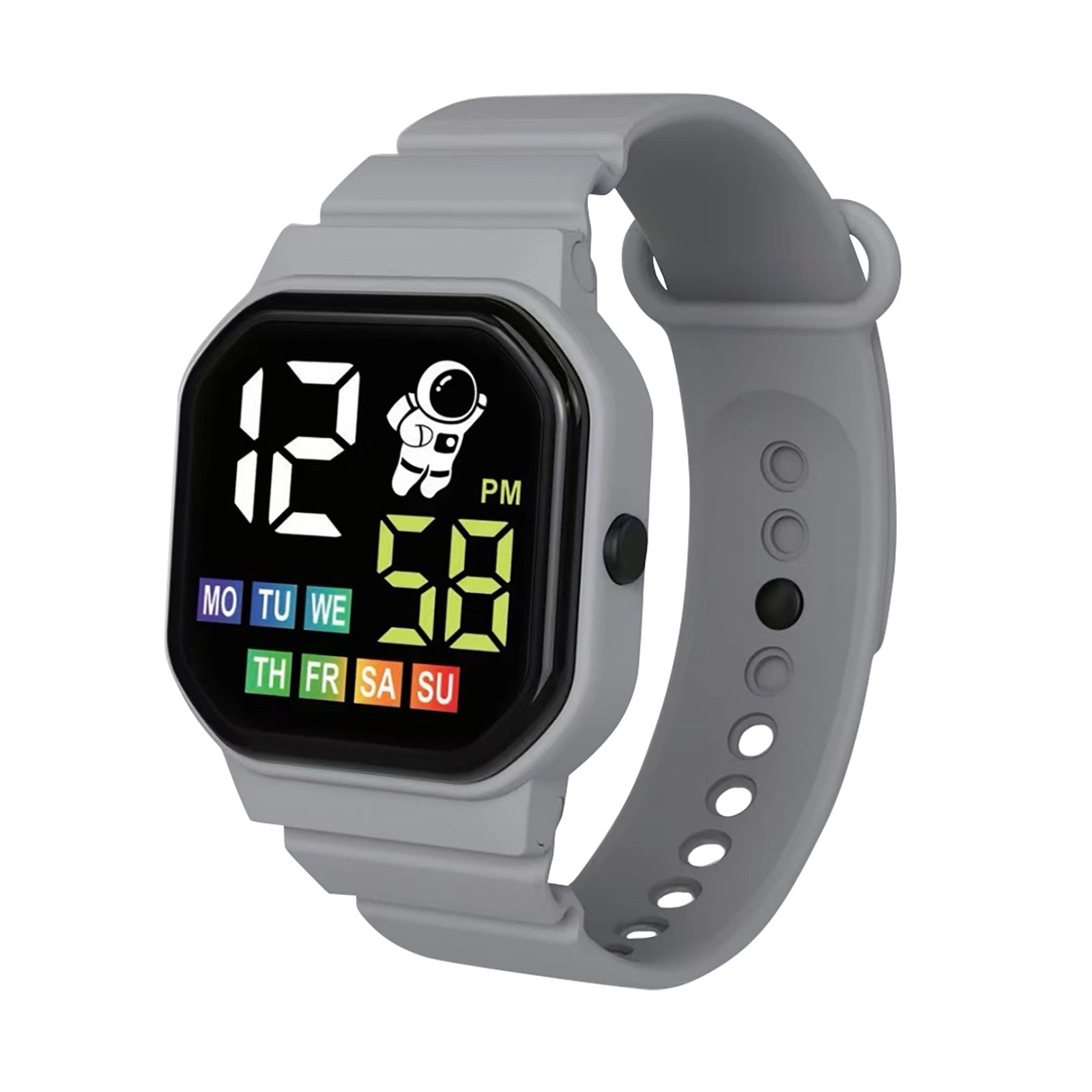 Led Digital Kids Watch For Boys Girls Cute Pattern Children Electronic Wristwatch Sports Waterproof Watches Student Child Clock