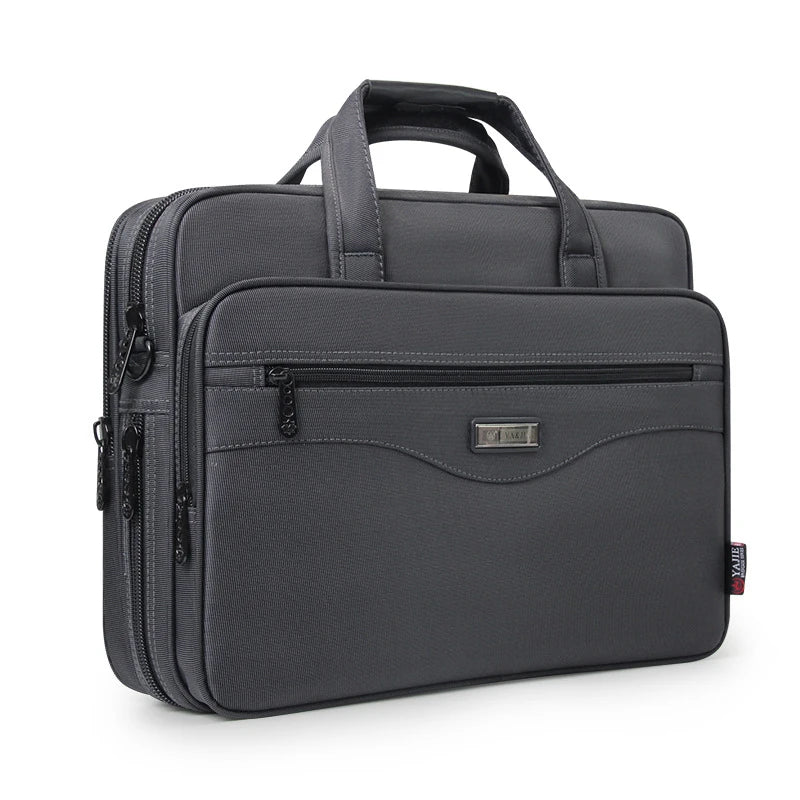 Men's Laptop Briefcase Brand Men Computer Handbags Waterproof Durable Nylon 15.6 Inch Laptops Bags Boys Shoulder Files Books Bag