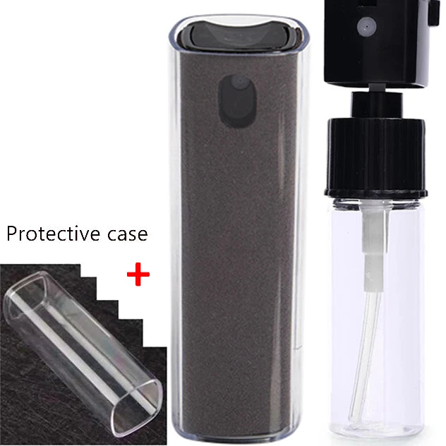 Screen Cleaner Touchscreen Mist Spray Portable Reusable Spray Bottle Microfiber Cleaner Wipe Multifunctional Phone Cleaning Tool