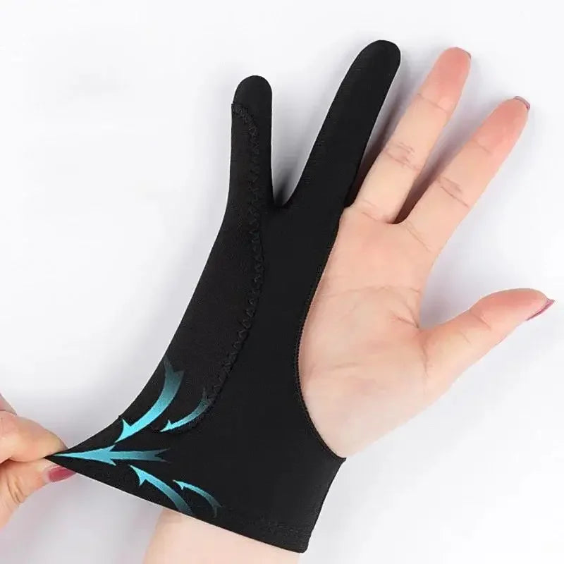 Two-Finger Anti-fouling Drawing Glove For Artist Drawing Pencil Graphics Tablet Pad Pen Palm Rejection Glove for iPad & Android