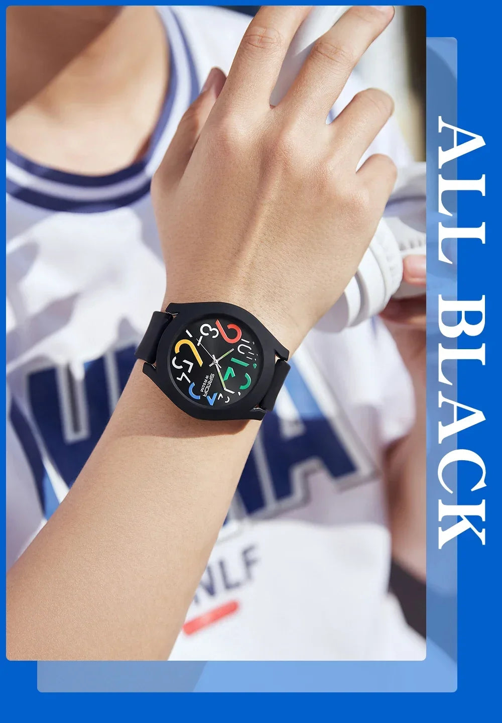 SANDA 9021  Creative Simple Girls 'Watch 2024 New Fashion White Casual Quartz Clock Men'S Watch Silicone Strap Waterproof Watch