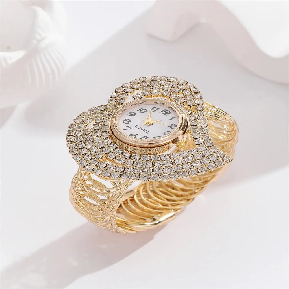 Women Watches Gold Watch Ladies Wrist Watches Luxury Brand Rhinestone Womens Bracelet Watches Female Relogio 시계