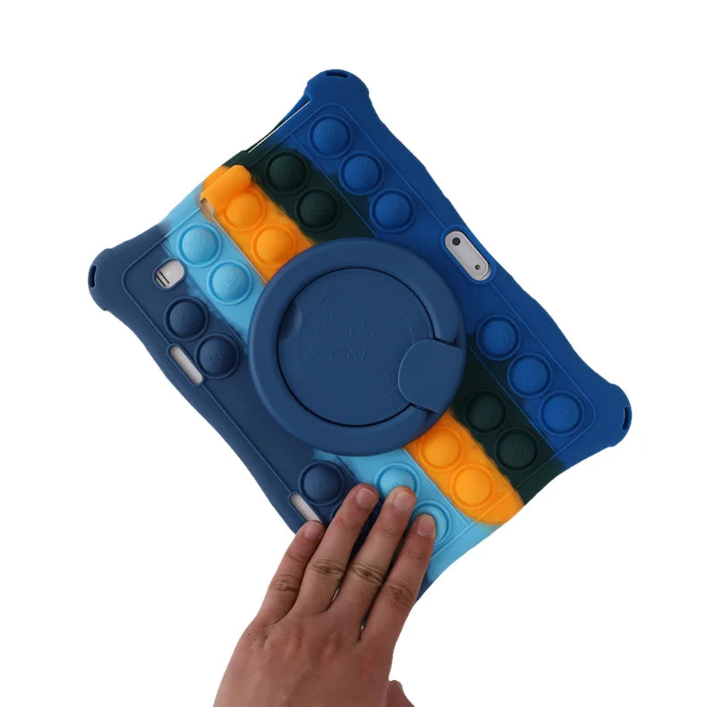 10.1"Kids Friendly Universal Tablet Case Soft Silicon 10 10.1 inch Lightweight Cover Stand Shockproof Funda 24x17cm/9.5x6.69inch