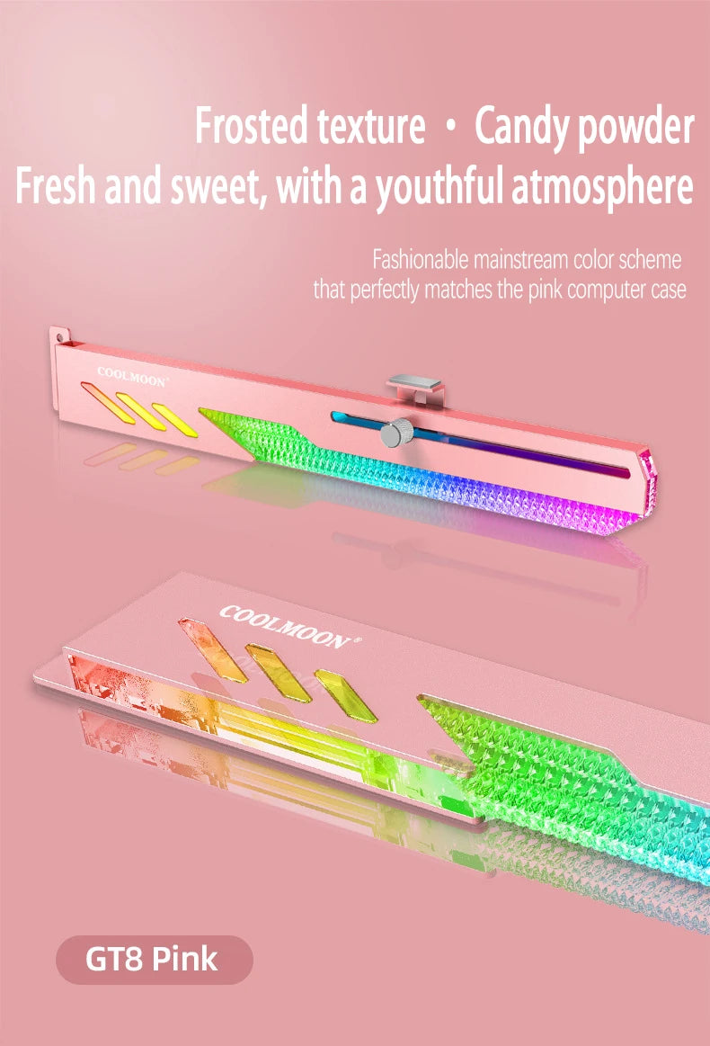 GT8 Dragon Scale Horizontal Mounted Graphics Card Bracket ARGB Desktop Computer Fixed Graphics Card Companion Support Bracket