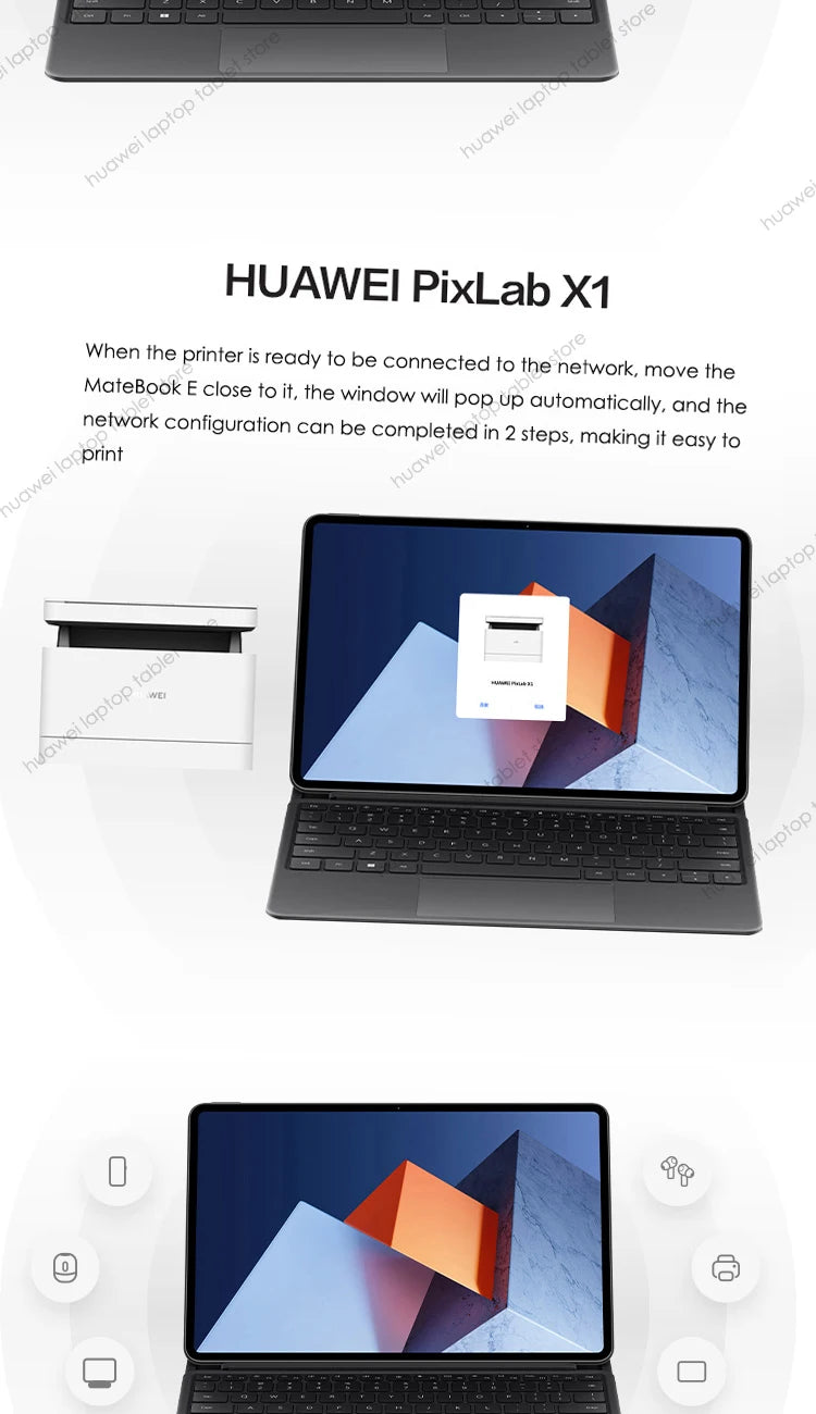 2022 HUAWEI MateBook E Tablet Mini Pc 12.6 Inch OLED Full Screen 2 In 1 Laptop i5/i7 8GB16GB 256GB/512GB  Windows 11 Notebook