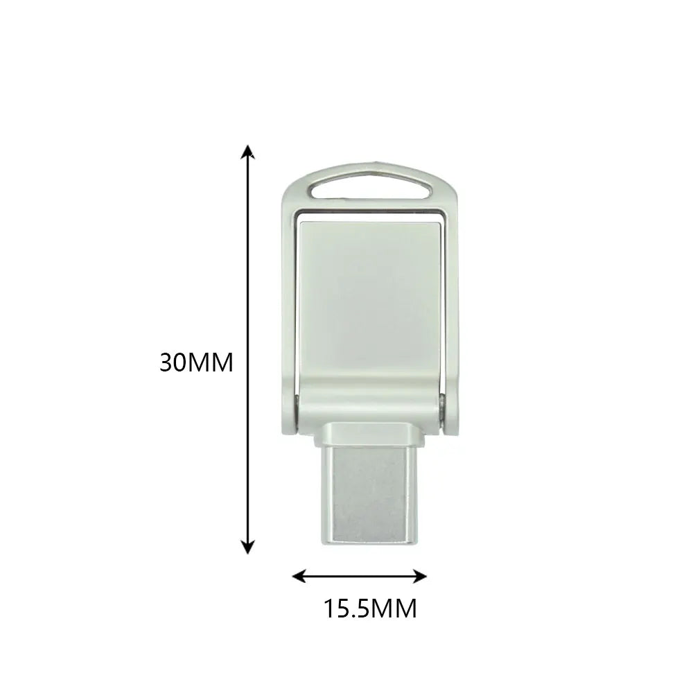 2 IN 1 phone Smartphone USB Flash Drive 128GB Type C OTG Metal waterproof USB 2.0 Mini Pen Drive 64GB pendrive