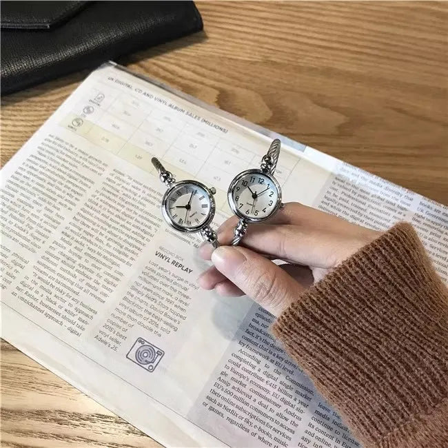 2PCS Fashion Luxury Women's Watch Gold Fine Strap Ladies Watch For Bracelet Montre Femme Female Wrist Watch Women Clock Relojes