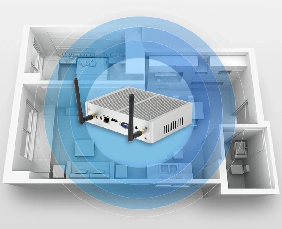 Helorpc Industrial Mini PC with Inter Core i5-5200U Support Windows10 Linux Pfense with 4xUSB3.0 4xUSB2.0 1xHDMI 1xVGA Computer