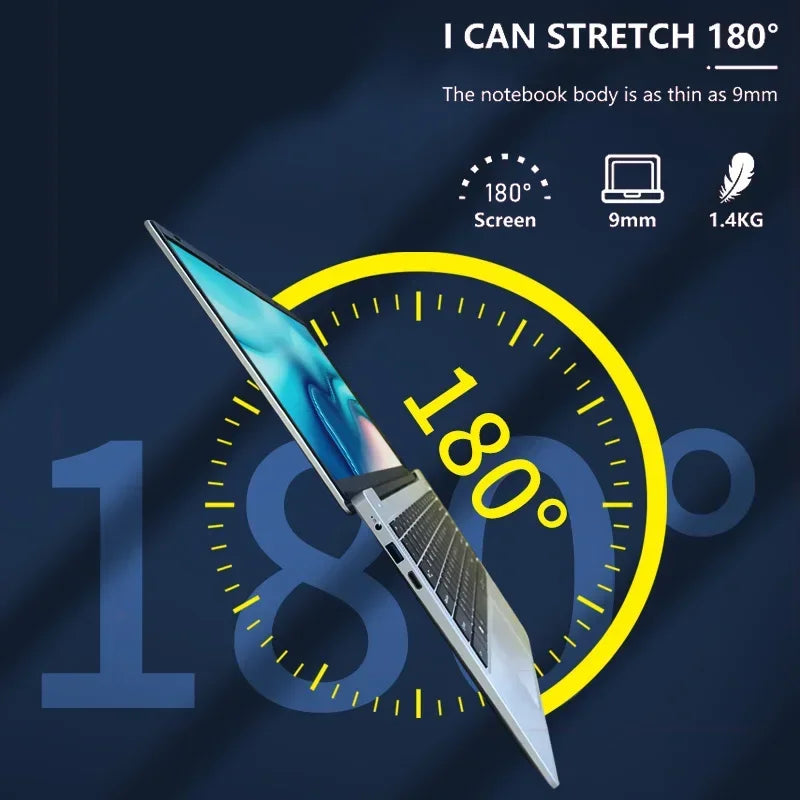 N4000 14.1 Inch 128GB 256GB 512GB 1TB SSD Windows 11 Pro Inte Laptop Intel Portable Laptos Student Notebook Dual core Laptop