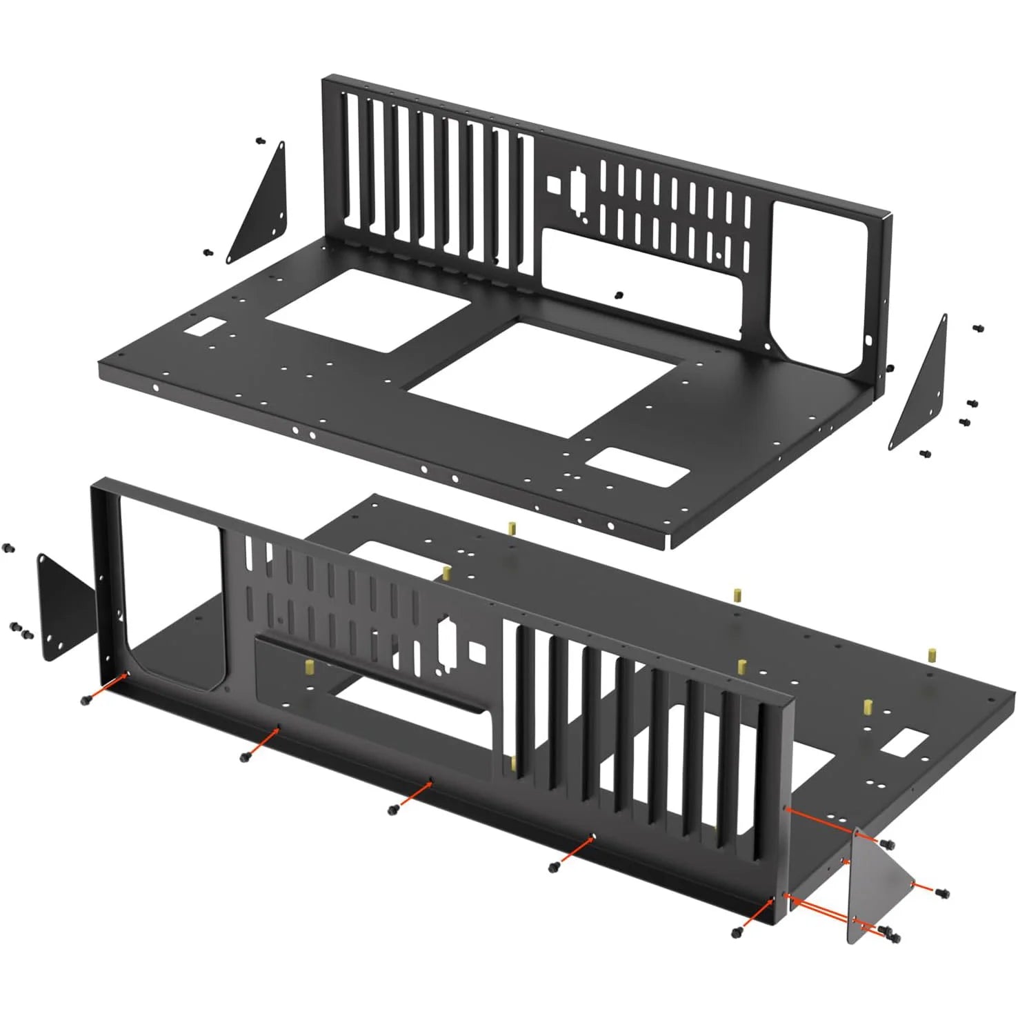 Open Air Computer PC Case, Test Bench Chassis ATX Open Mining Frame Computer Case, DIY PC Case Rack for ATX MATX ITX Motherboard