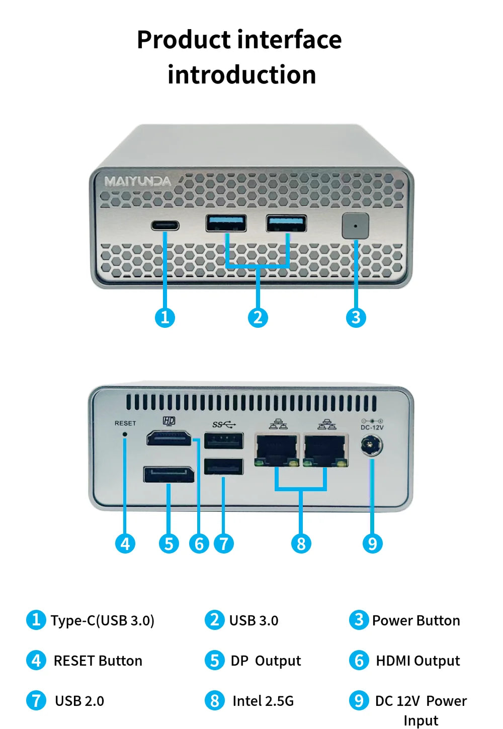 New M1S 4 bay Mini NAS Storage Server M.2 NVme PCIE 3.0X1 Box Host Soft Router Home Industrial Computer N100 N150 Mini PC