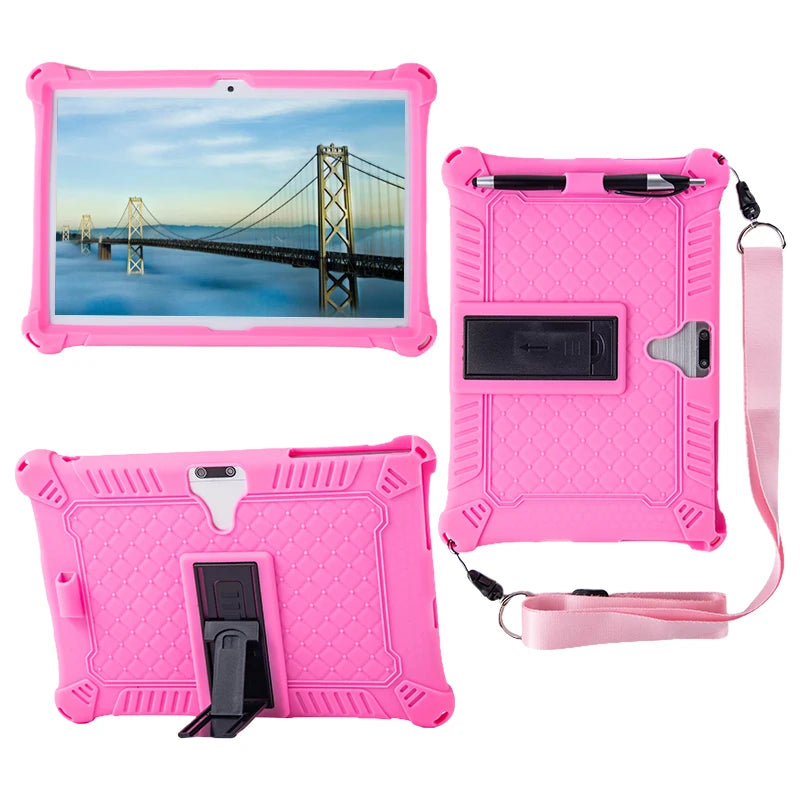 10.1 Universal Case Soft Silicone Tablet Funda for 10 10.1 inch Android Tablet PC Soft Shockproof Cover Case L 9.45 W 6.42inch