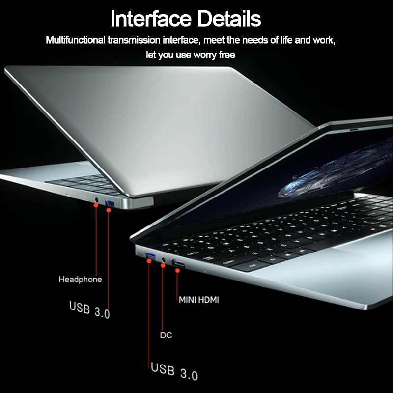 15.6 Inch Amd Ryzen Gaming Laptops Notebook Computer Fingerprint Portable Computers Gamer AMD Ryzen 7 2700U RX Vega10
