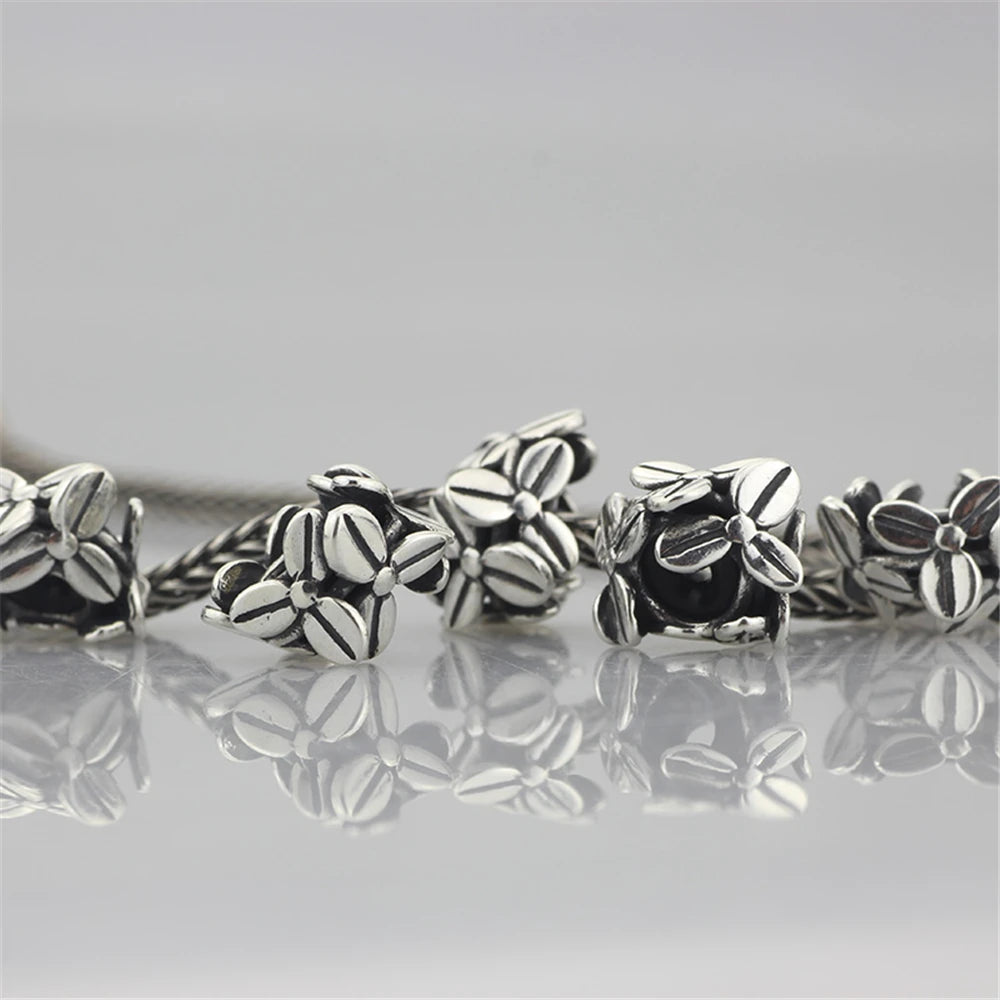 Mistletoe 925 Sterling Silver Cute Sweet Strawberries Stopper Spacer Charm Bead Fit European 3.0mm Bracelet Jewelry