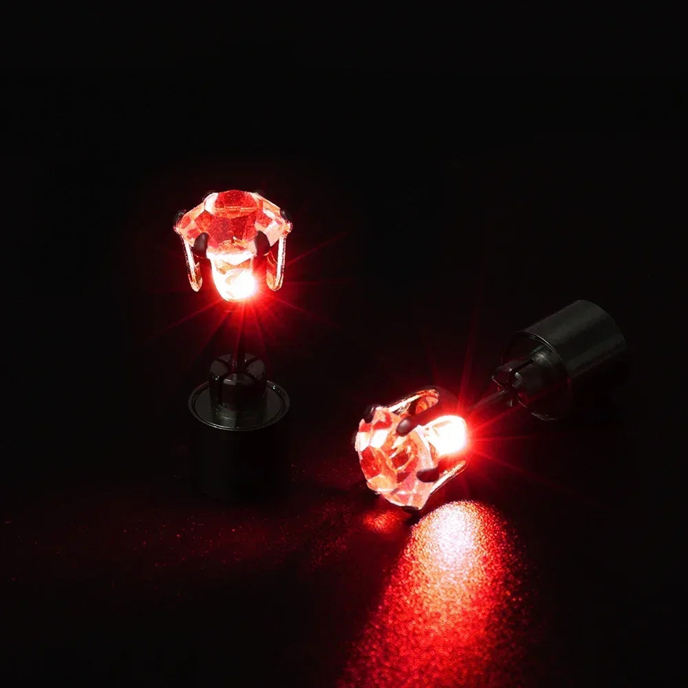 1/2PCS Light Up LED Bling Ear Stud Earrings for Women Color Light Up Earring Studs Light Up Earrings for Rave Party Accessories