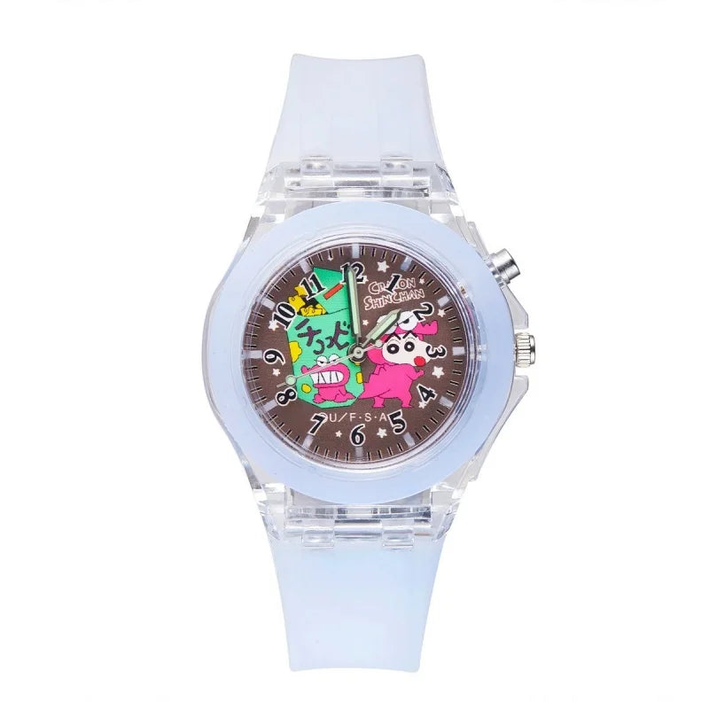 Cute Crayon Shin-chan Watch luminescence Anime Child Wrist Watch Cartoon Christmas Watchband Kids Gift